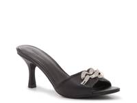 Chain Sandal Black view