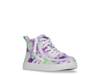 CS High-Top Sneaker - Kids' Purple/Multicolor Watercolor Print Fabric view