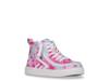 CS High-Top Sneaker - Kids' Light Pink/Multicolor Watercolor Fabric view