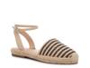 Bessie Espadrille Flat Black/Beige Stripe view