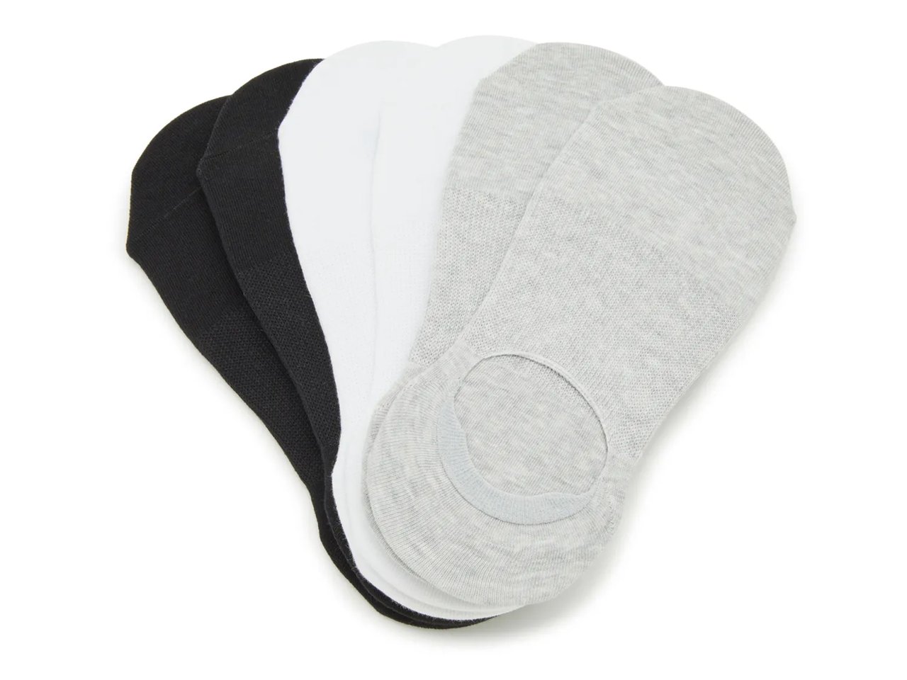 Compression L-Shape Women's No Show Liners - 6 Pack