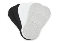 Compression L-Shape Women's No Show Liners - 6 Pack Black/White/Grey view