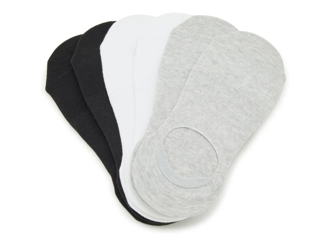 Compression L-Shape Women's No Show Liners - 6 Pack