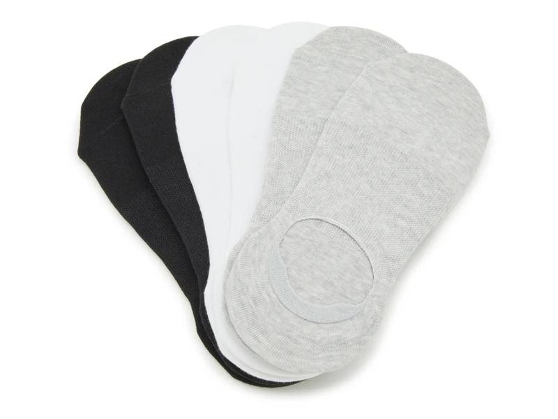 Compression L-Shape Women's No Show Liners - 6 Pack