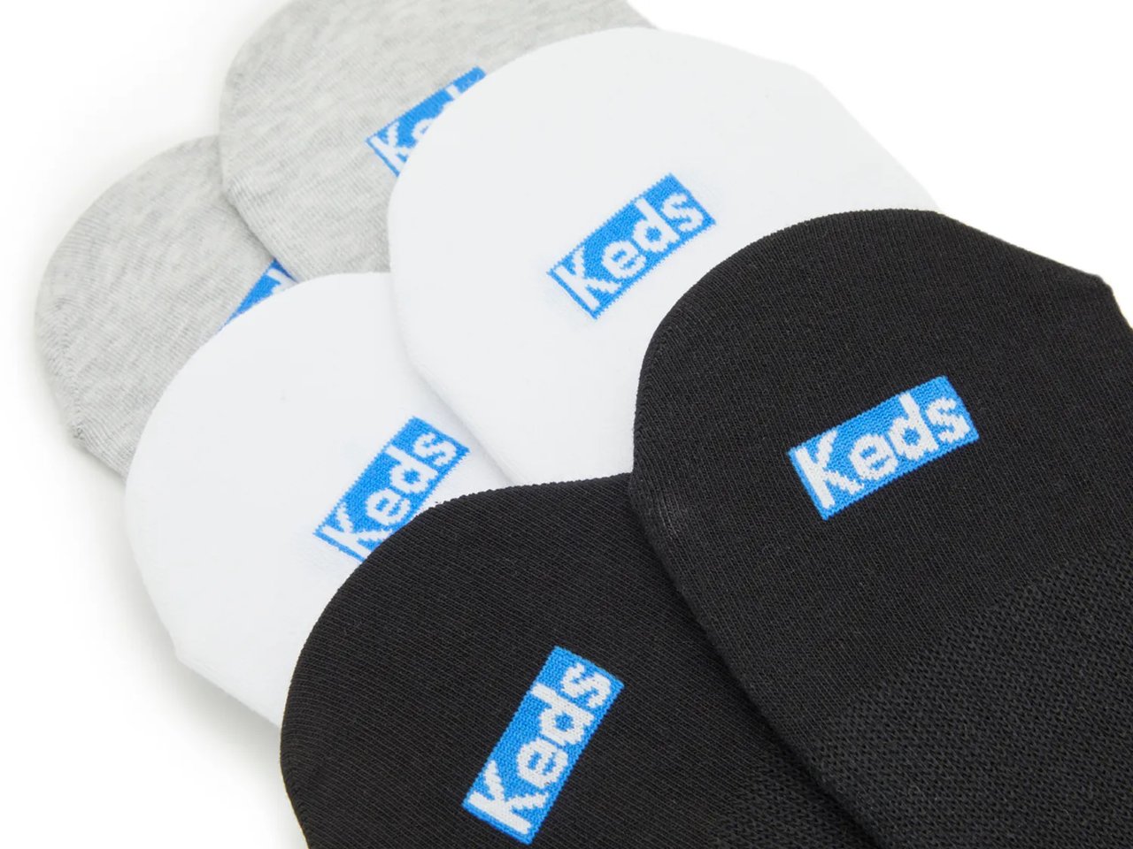 Compression L-Shape Women's No Show Liners - 6 Pack