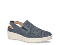 Petal Wedge Slip-On Navy view
