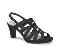 Jetty Sandal Black Glitter Fabric view