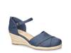 Coast Wedge Sandal Navy Linen view