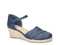 Coast Wedge Sandal Navy Linen view