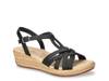 Lua Wedge Sandal Black view