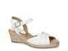 Miramar Wedge Sandal White Linen view