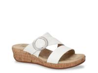Mina Wedge Sandal White view