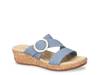 Mina Wedge Sandal Denim Blue view