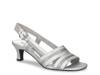 Meghan Sandal Silver Satin view