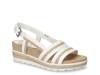 Mel Wedge Sandal White view