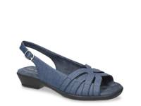 Jovita Sandal Navy Linen view