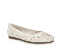 Jackie Ballet Flat White view