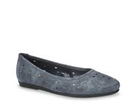 Jackie Ballet Flat Navy view