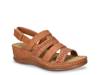 Alexi Wedge Sandal Cognac view