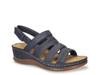 Alexi Wedge Sandal Navy view