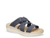 Paola Wedge Sandal Navy view