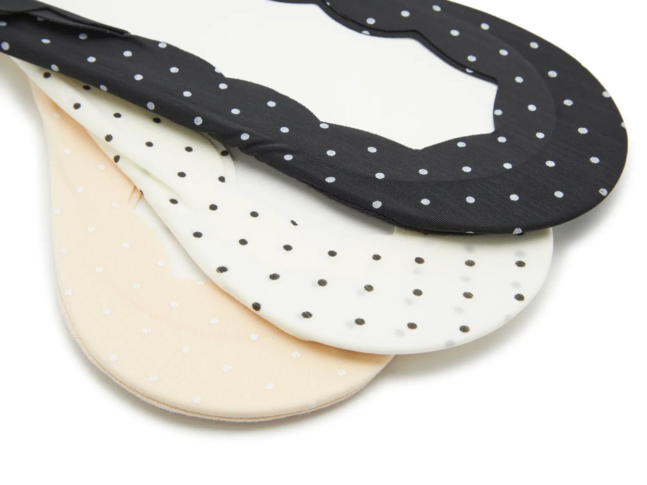 Scallop Edge No Show Liners - 4 Pack