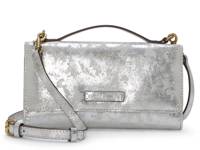 Kaur Leather Crossbody Silver Metallic view
