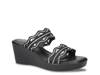 Selva Wedge Sandal Black view