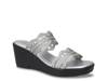 Selva Wedge Sandal Silver Metallic view