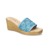 Ricci Wedge Sandal Light Blue view