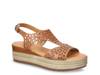 Ann Espadrille Wedge Sandal Brown Leather view