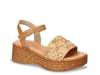 Kea Wedge Sandal Beige Raffia view