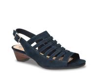 Yakira Sandal Navy Suede view