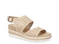 Inaya Espadrille Wedge Sandal Bone view