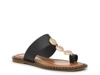 Penny Coin Sandal Black view