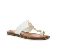 Penny Coin Sandal White view