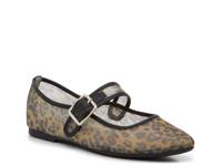 Gem Mary Jane Flat Black/Tan Leopard Print view