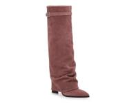 Felicity Foldover Boot Mauve Suede view