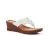Brynne Wedge Sandal White view