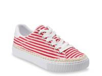 Spryng Sneaker - Women's Red/White Stripe view