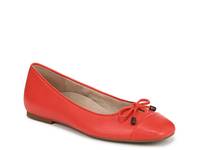 Klara Flat Tomato Red Leather view