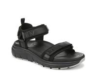 Walk Max Wanderer Sandal - Women's Black Leather & Fabric view
