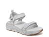 Walk Max Wanderer Sandal - Women's Grey Leather & Fabric view