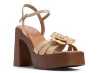 Beach Bloom Platform Sandal Light Beige view