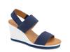 Nelson Wedge Sandal Navy view