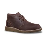 Plain Toe Wedge Chukka Boot - Men's Dark Brown view