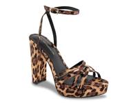 Orisa Platform Sandal Tan/Black/Brown Leopard Print Fabric view