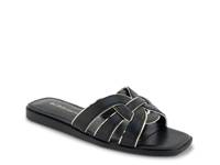 Meltem Sandal Black/Gold Metallic Synthetic view