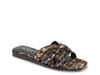 Meltem Sandal Tan/Black Cheetah Print Fabric view