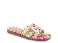 Meltem Sandal Pink/Green/Yellow Floral Print Fabric view